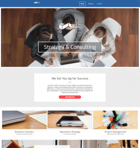 Consulting website