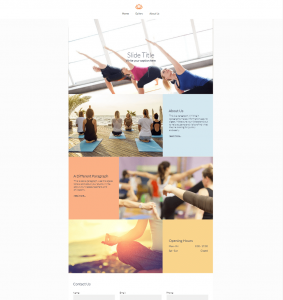 Yoga website